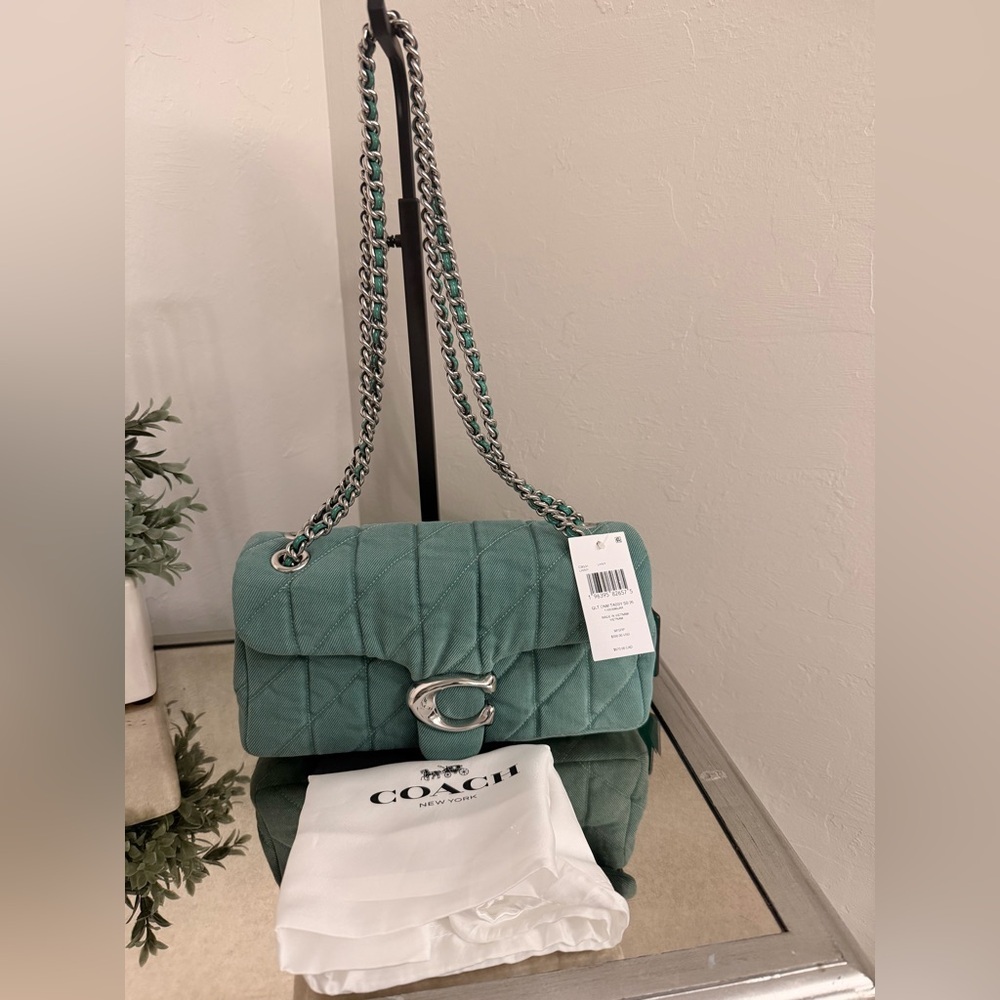 Tabby 26 Denim Quilting Crossbody Bag